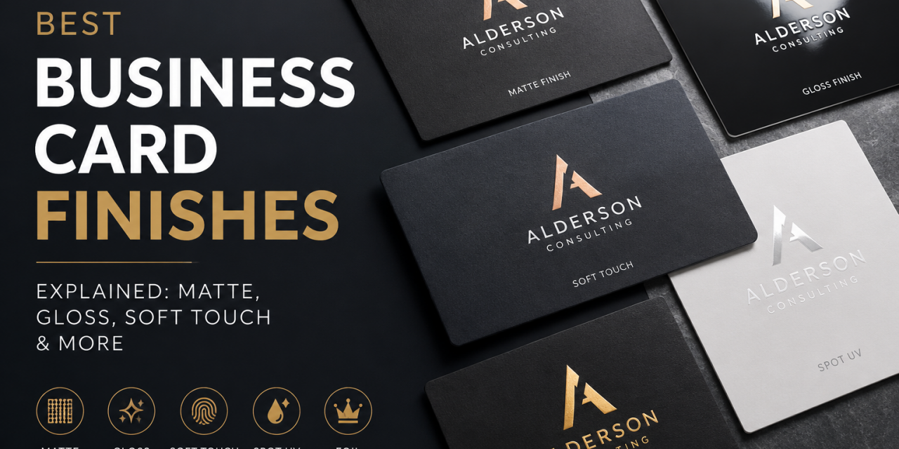 Best Business Card Finishes Explained: Matte, Gloss, Soft Touch & More